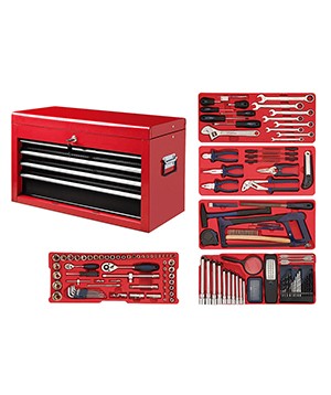 Tool chest with tools