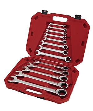 13pcs Flat ratchet wrench set