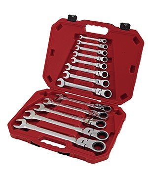 13pcs Flexible ratchet wrench set