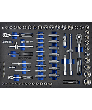 Socket wrench set in XPE inlay