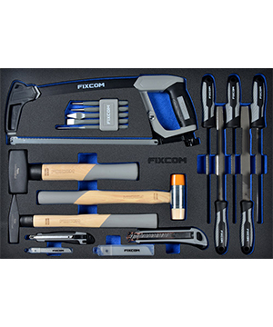 Files and hammers set in XPE inlay