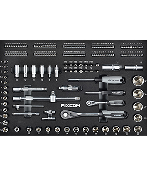 Socket wrench set in EVA inlay
