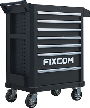 7 Drawers heavy duty tool cabinet with side storage box